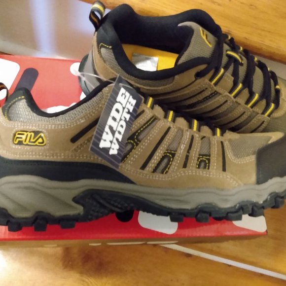 Fila Shoes Fila Travail 2 Mens Trail Running Shoes Wide Sizes